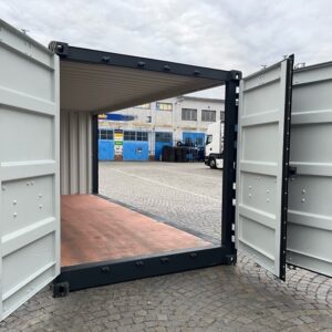 Container da 20' con sponde aperte, RAL 7016