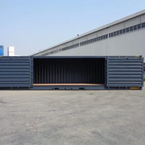 Container High Cube da 40 piedi, 3 lati apribili (porta laterale)