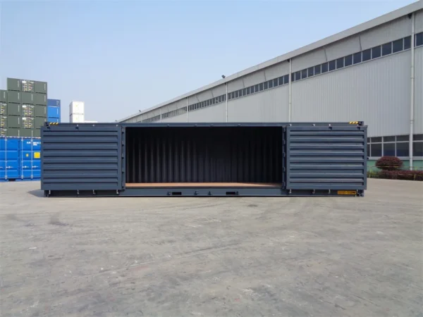 Container High Cube da 40 piedi, 3 lati apribili (porta laterale)